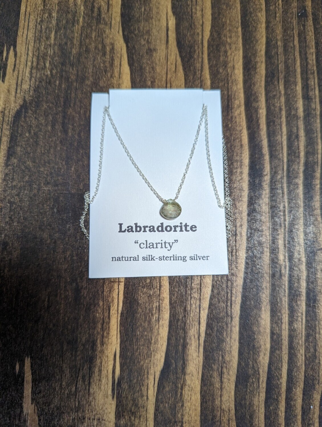 Labradorite "Clarity" Sterling Silver Necklace