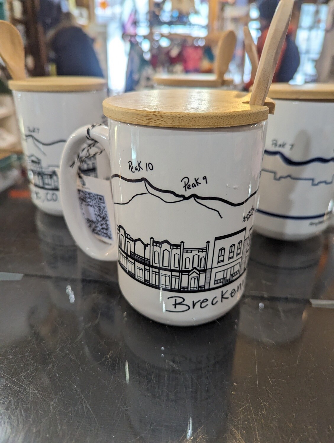 Breck Town Mugs and Spoons