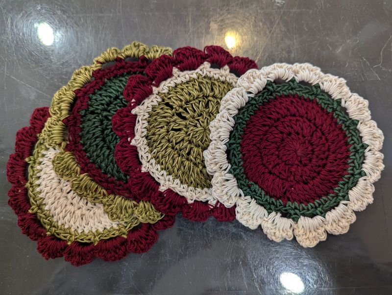 Kasey&#39;s Crocheted Coasters