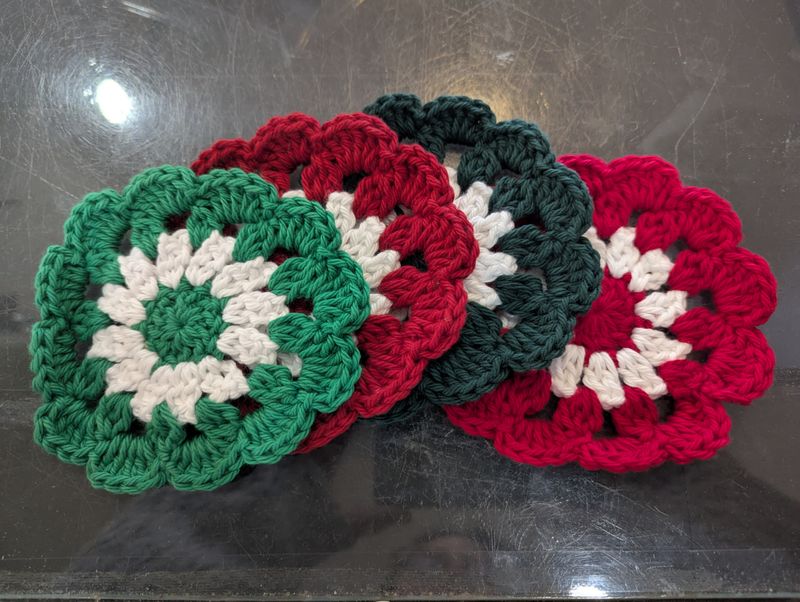 Kasey&#39;s Crocheted Coasters