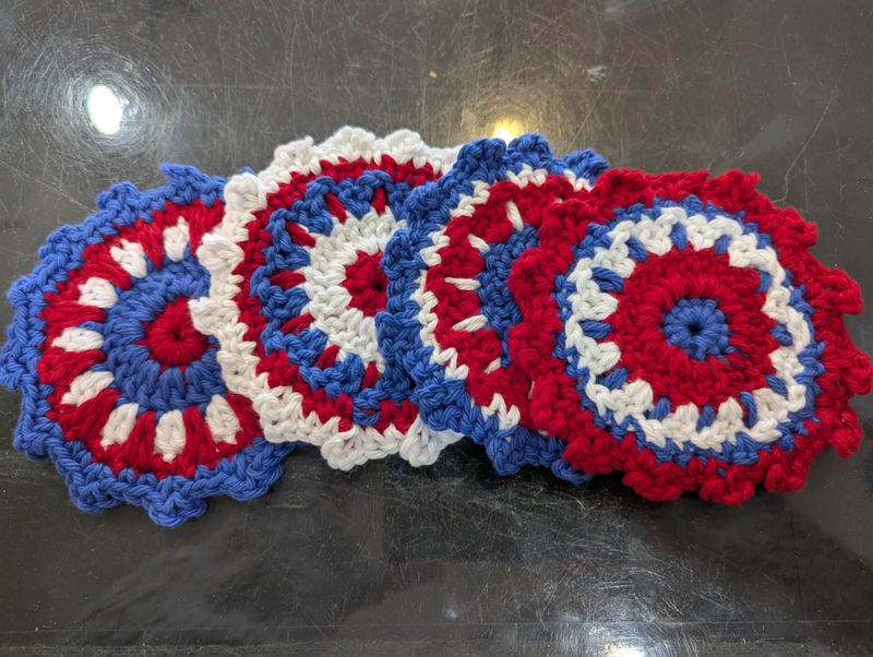 Kasey&#39;s Crocheted Coasters