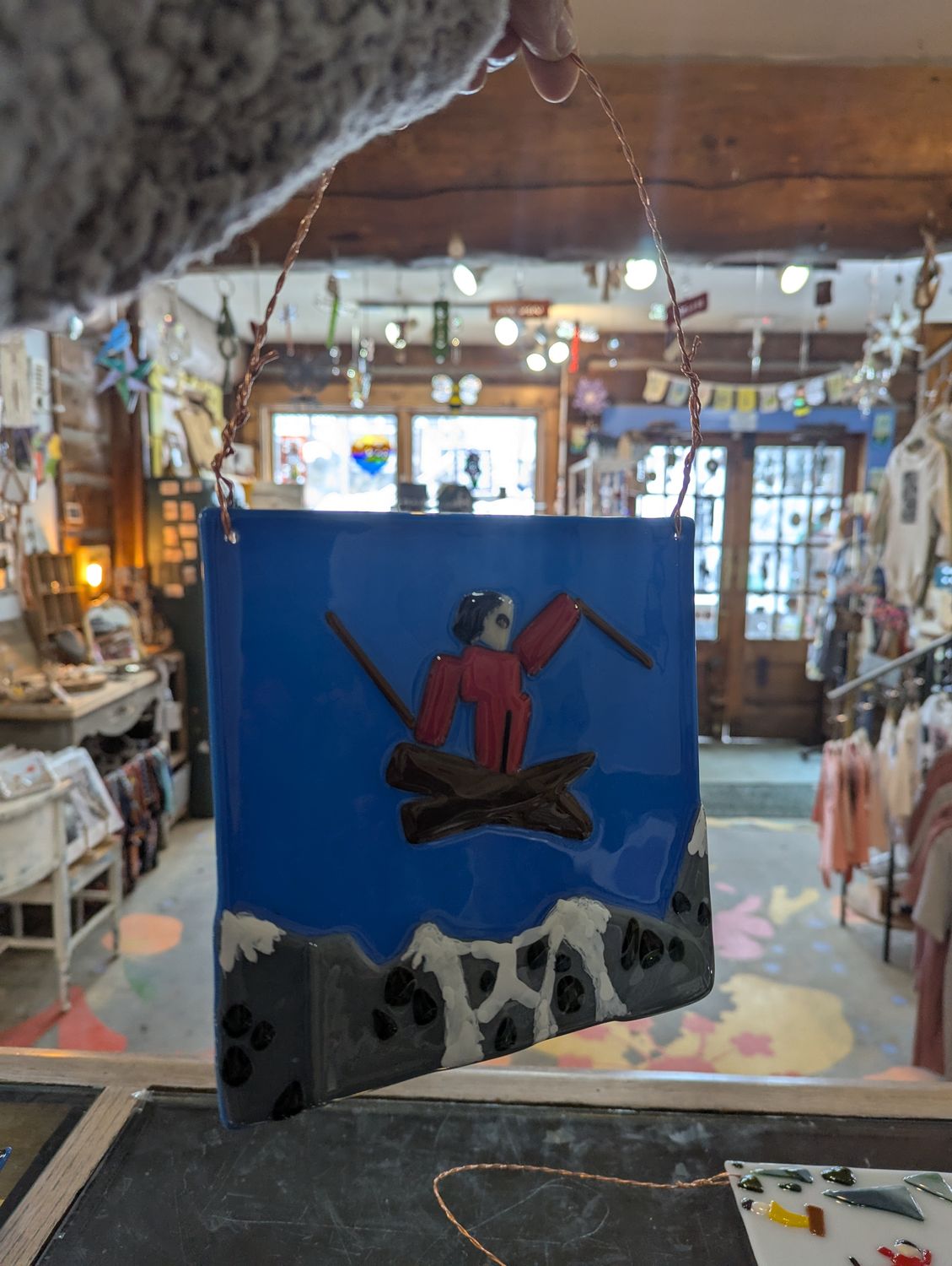 Laura&#39;s Glass Ski Art
