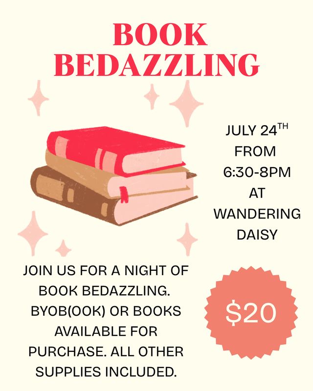 Book Bedazzling Event!