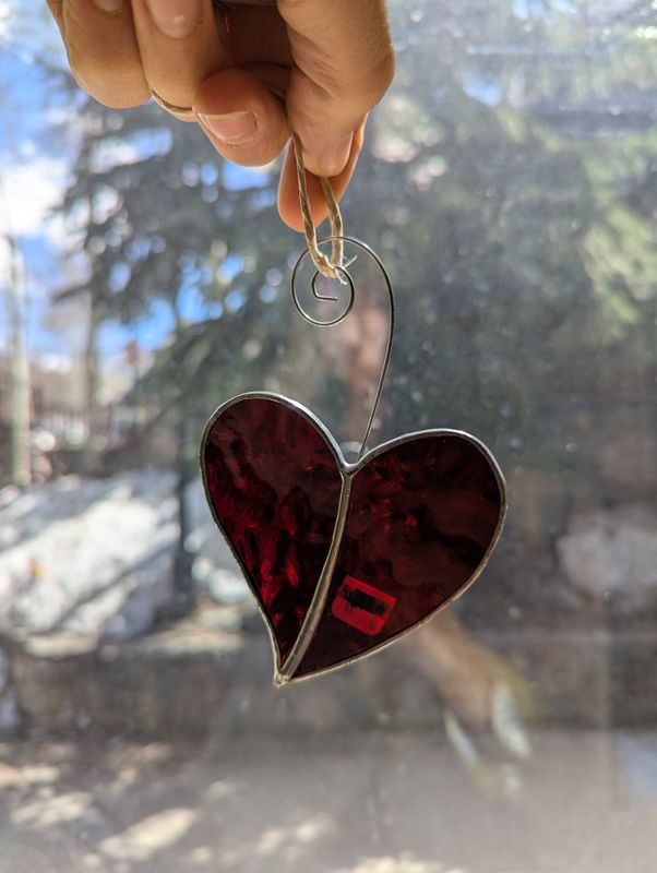 Diane's Stained Glass Hearts