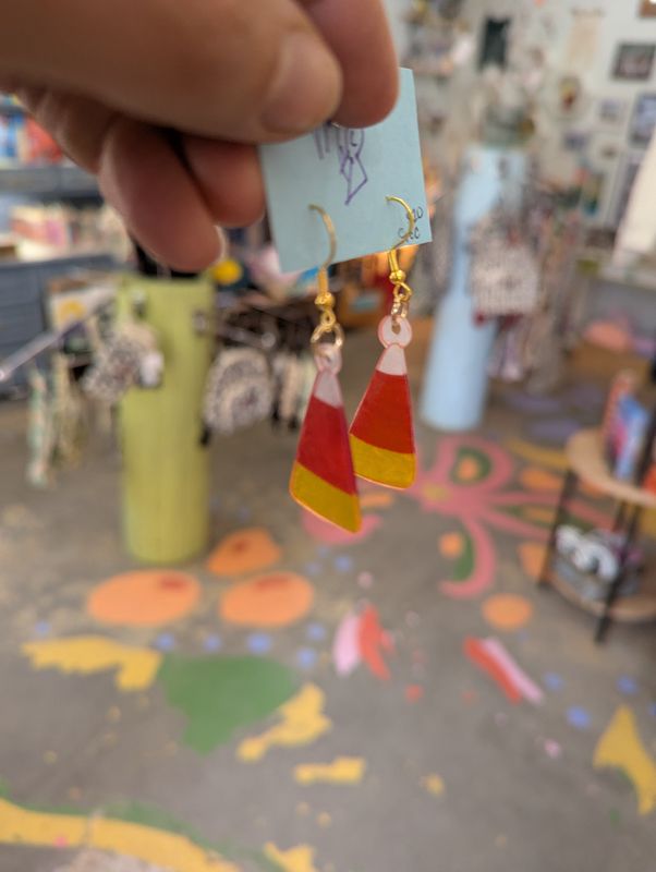 Tori's Shrinky Dink Earrings