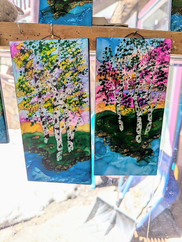 Brenda's Aspen Painted Tiles 4" x 8"