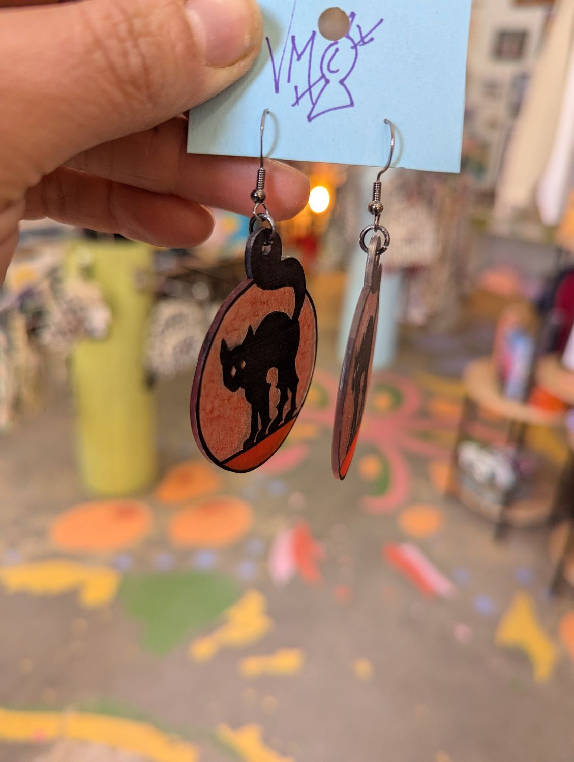 Tori's Shrinky Dink Earrings