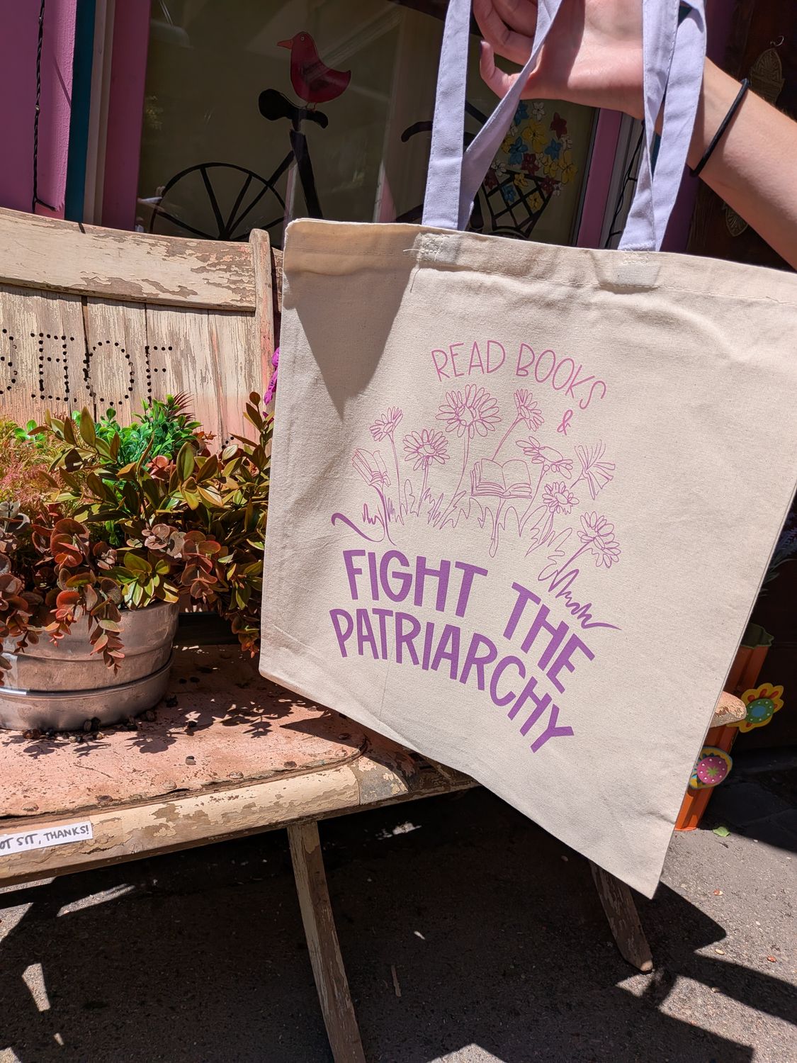 Read Books and Fight the Patriarchy Tote Bags Read Books and Fight the Patriarchy Tote Bags