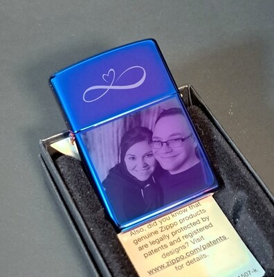 Indigo Zippo Lighter