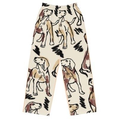All-over print unisex wide-leg pants
