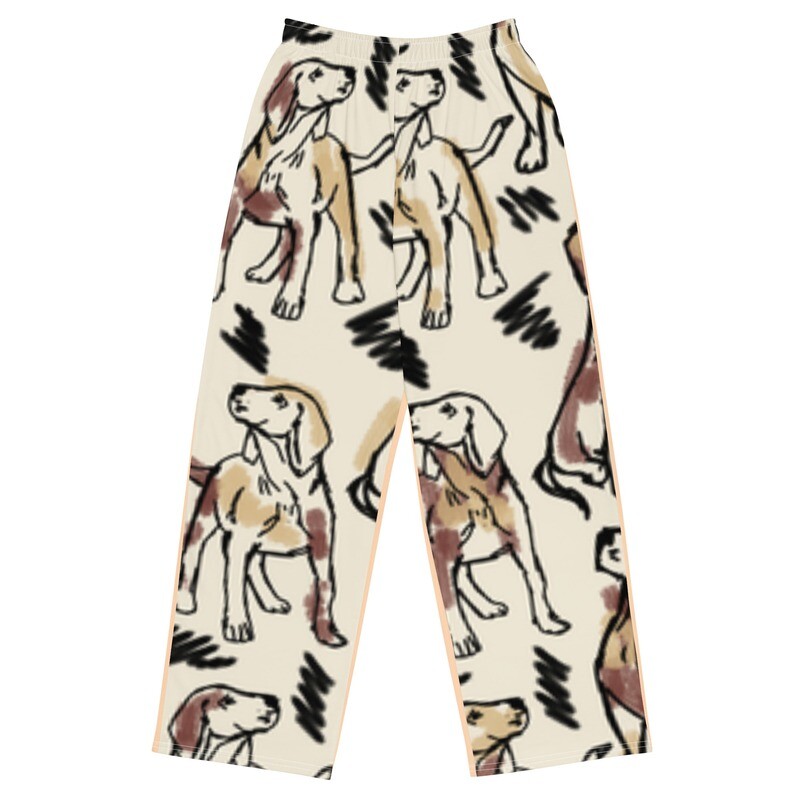 All-over print unisex wide-leg pants