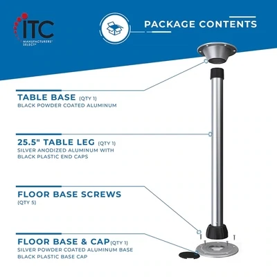 ITC - Sequoia Table Leg Set - 25.5"