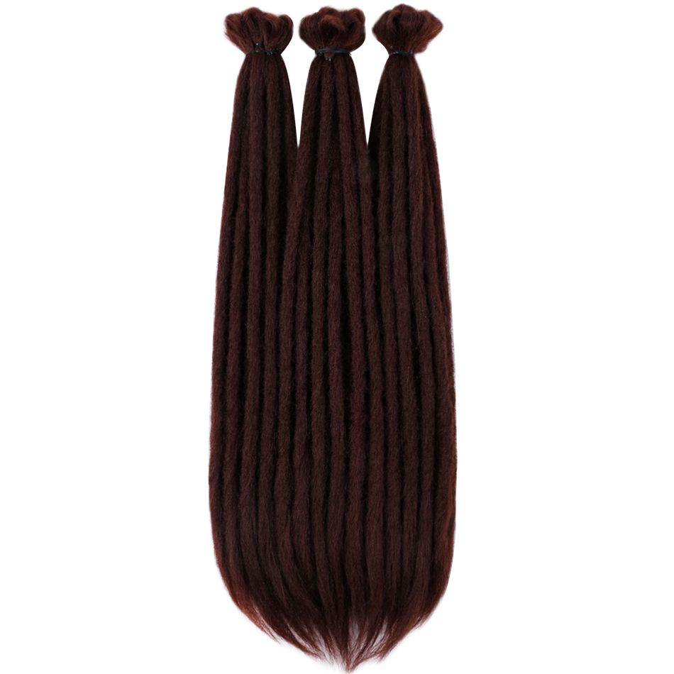 #33 | Dark Auburn | Locs 30pk 20" crotchet loop hair extensions
