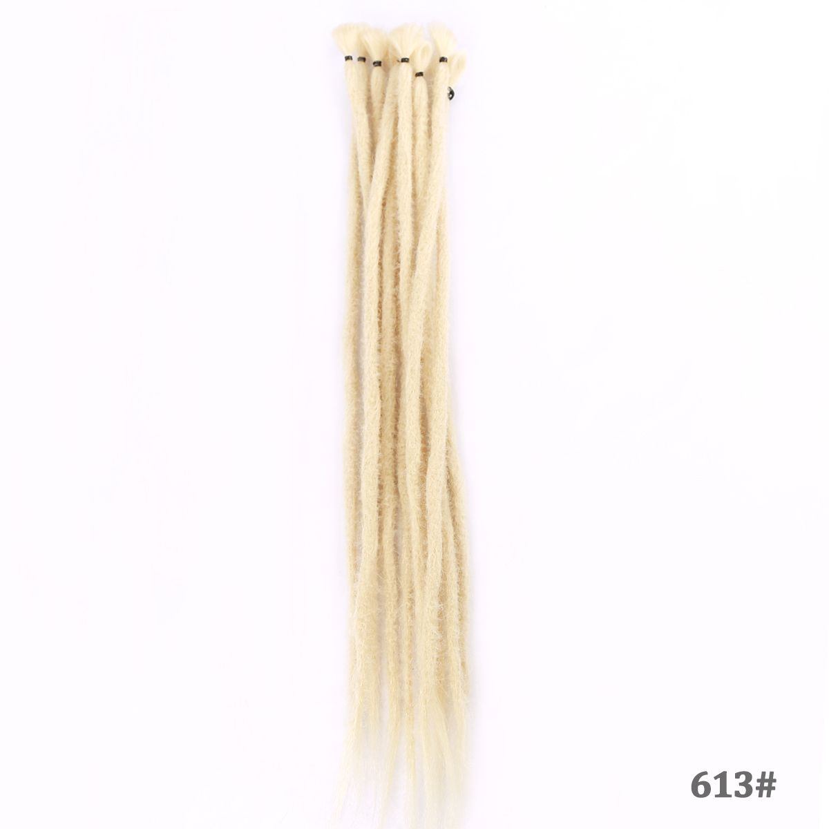 #613 | Platinum Blonde | 10 strands 22" synthetic dreadlock hair extensions