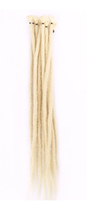 #613 | Platinum Blonde | 10 strands 22" synthetic dreadlock hair extensions