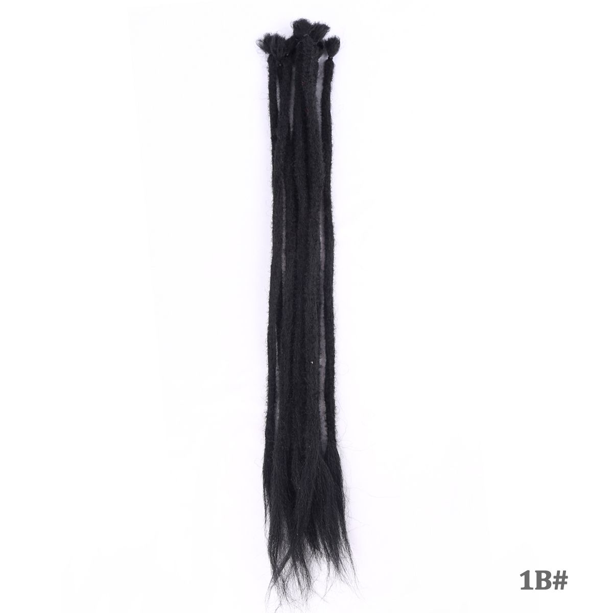 #1B | Black | 10 strands 22" synthetic dreadlock hair extensions
