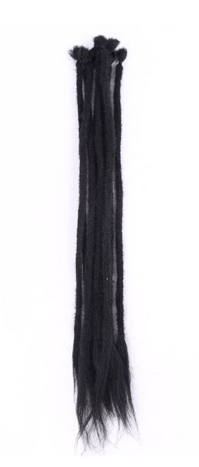 #1B | Black | 10 strands 22" synthetic dreadlock hair extensions