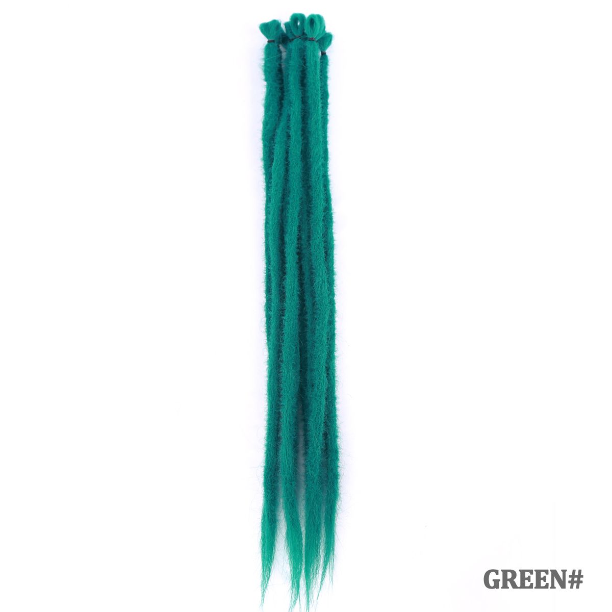 #BD | Green | 10 strands 22" synthetic dreadlock hair extensions