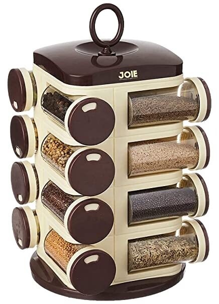 12-JAR REVOLVING SPICE RACK MASALA BOX