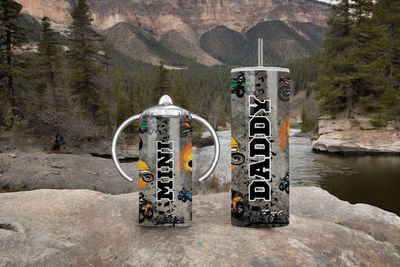 Matching Daddy &amp; Mini &#39;off roaders&#39; tumblers