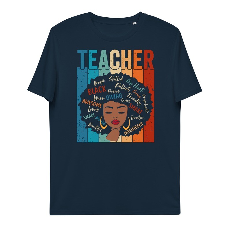 Organic Cotton Black Teachers Matter Tshirt