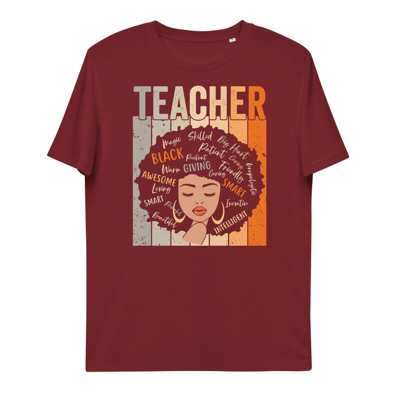 Organic Cotton Black Teachers Matter Tshirt