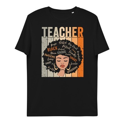 Organic Cotton Black Teachers Matter Tshirt