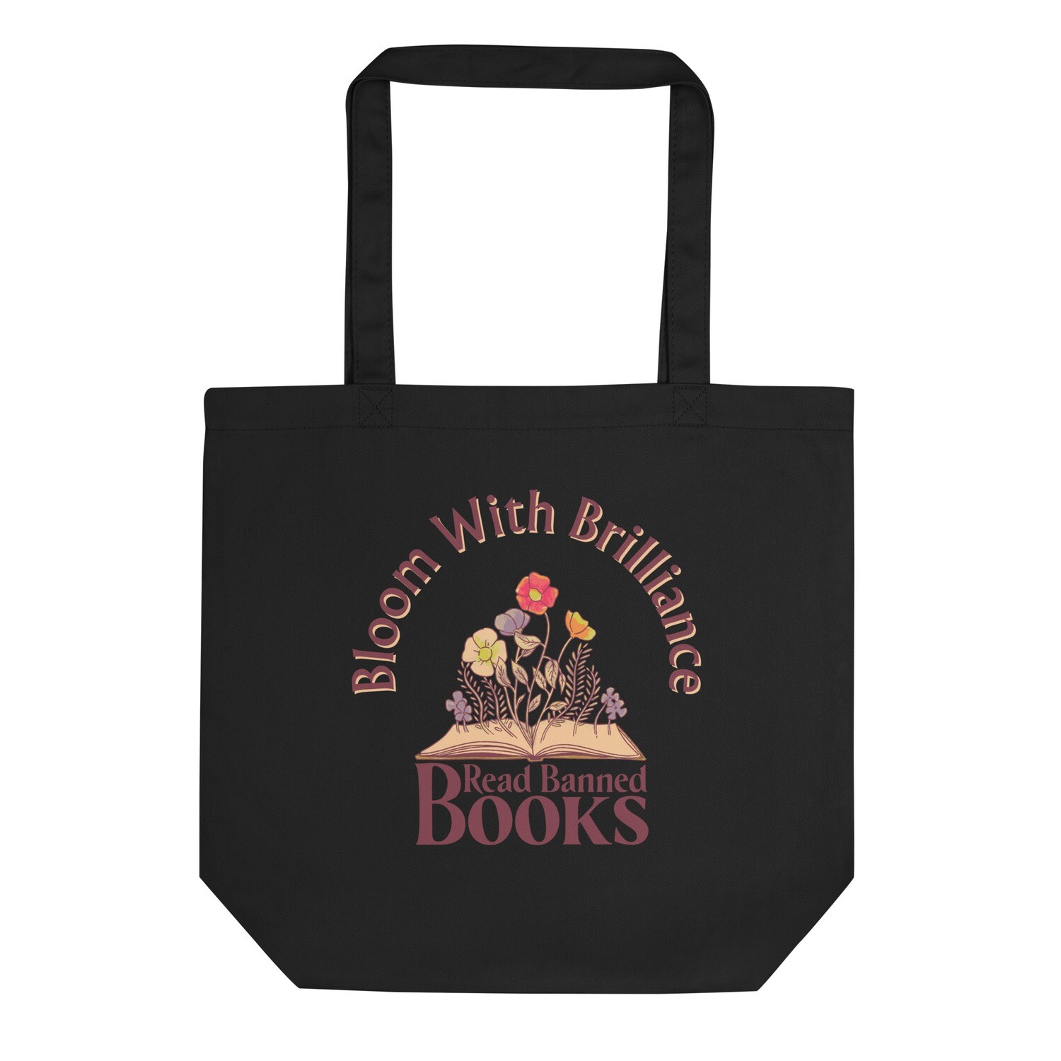 Bloom with Brilliance - Read Banned Books Eco Tote Bag (Double Sided)