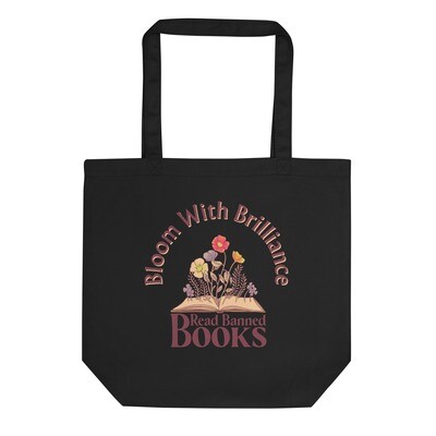 Bloom with Brilliance - Read Banned Books Eco Tote Bag (Double Sided)