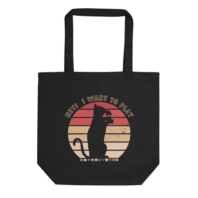 Organic Cotton (Double Sided) Let&#39;s Play Eco Tote Bag