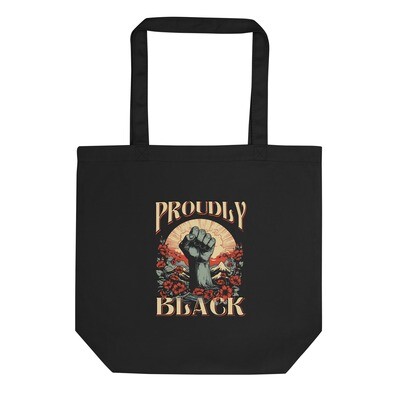 Proudly Black Eco (Double Sided) Tote Bag