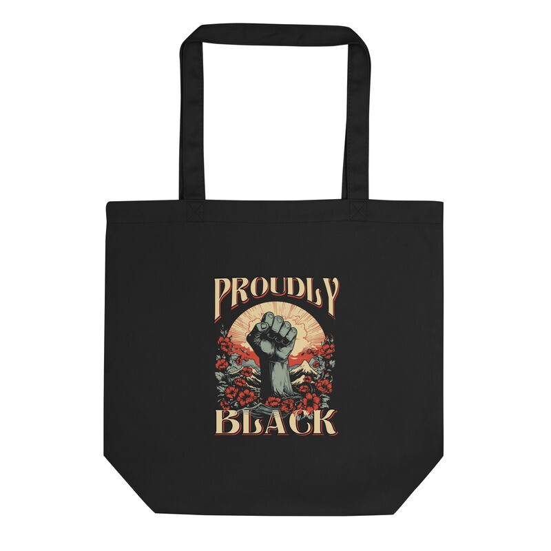 Proudly Black Eco (Double Sided) Tote Bag