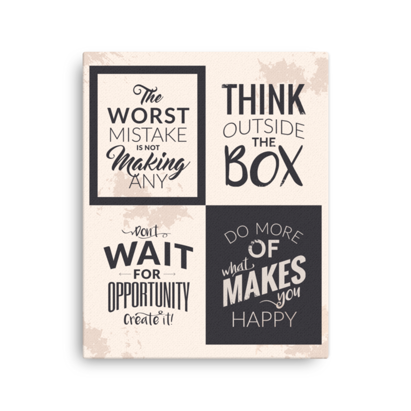 Daily Motivation Thin Canvas