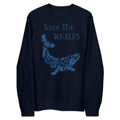 Eco Friendly Save The Whales Sweatshirt