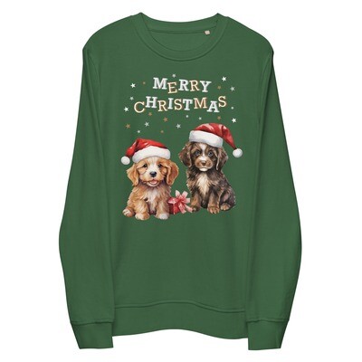 Eco Friendly Merry Christmas Dogs Sweatshirt