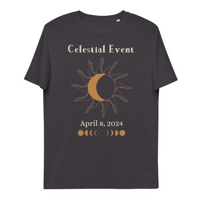 Organic Cotton Solar Eclipse Celestial Event Tshirt 