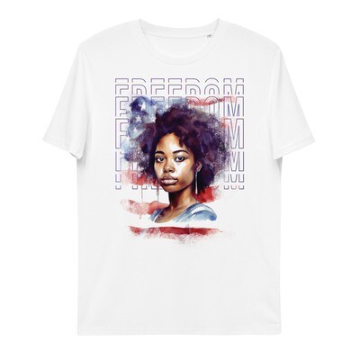 Organic Cotton Black Woman Freedom Tshirt