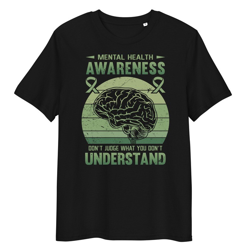Mental Health Awareness unisex organic cotton t-shirt