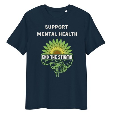 Support Mental Health unisex organic cotton t-shirt