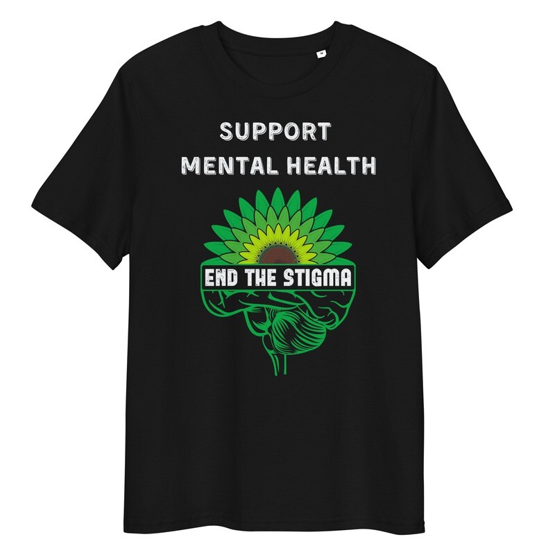 Support Mental Health unisex organic cotton t-shirt
