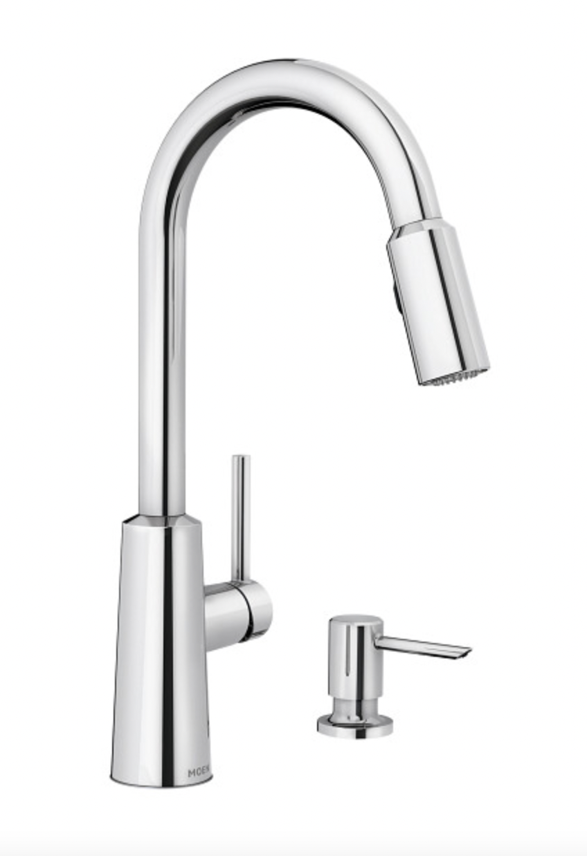 MOEN Nori 1-Lever Handle High-Arch Pull-Down Spray Kitchen Faucet