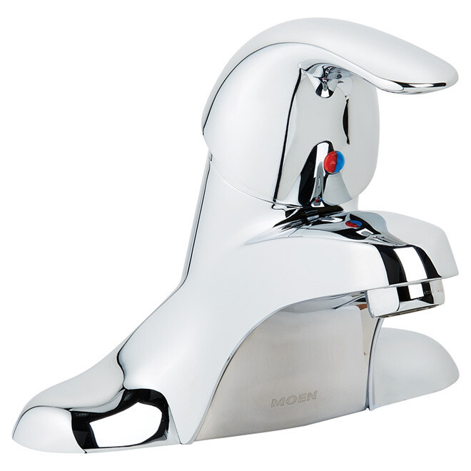 MOEN Adler 4-inch Centerset Single Handle Bathroom Sink Faucet/Tap