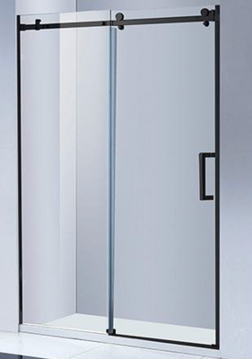 60&quot; W x 72&quot; H Frameless Sliding Shower Door, 10MM (3/8&quot;) Tempered Glass, Stainless Steel Hardware