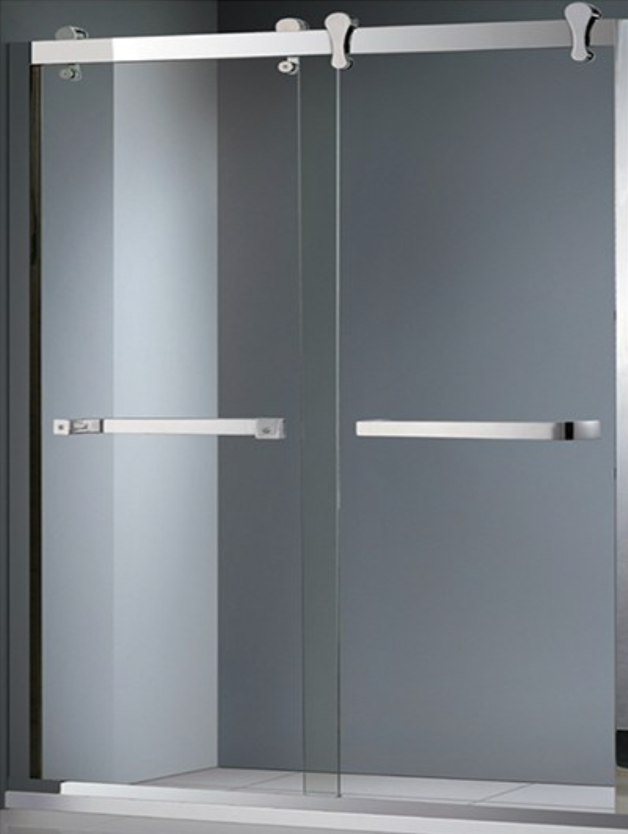 48&quot; W x 72&quot; H Framed Sliding Shower Door, Both Sides, 8mm Thick Tempered Glass