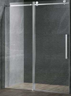 52&quot; W x 74&quot; H Frameless Sliding Shower Door, Frameless, 9.5mm (3/8&quot;) Thickness