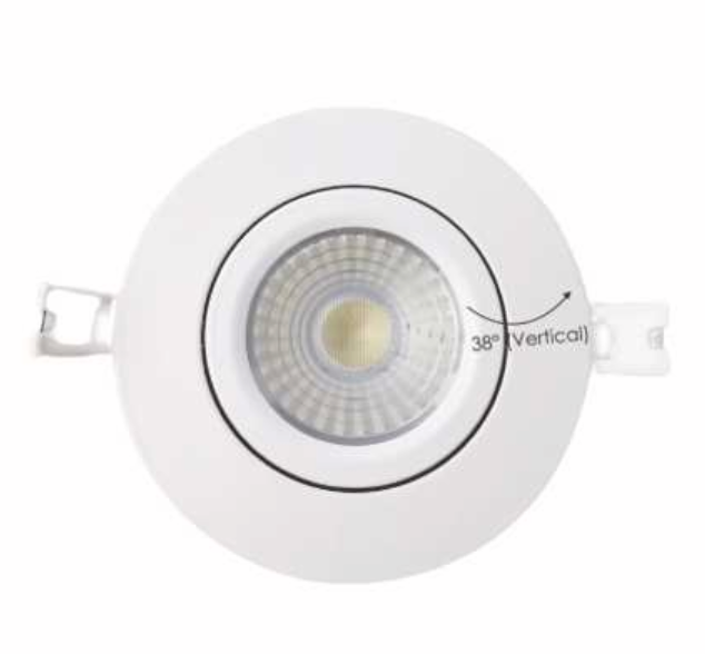 Votatec 4&quot; Slim GIMBAL Round Panel 5WAY CCT Adjustable LED Light, 10w Replaces 60w