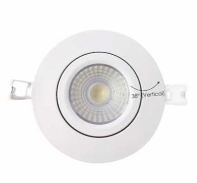Votatec 4" Slim GIMBAL Round Panel 5WAY CCT Adjustable LED Light, 10w Replaces 60w