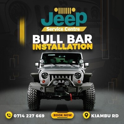 Jeep Bullbar and Winch Installation