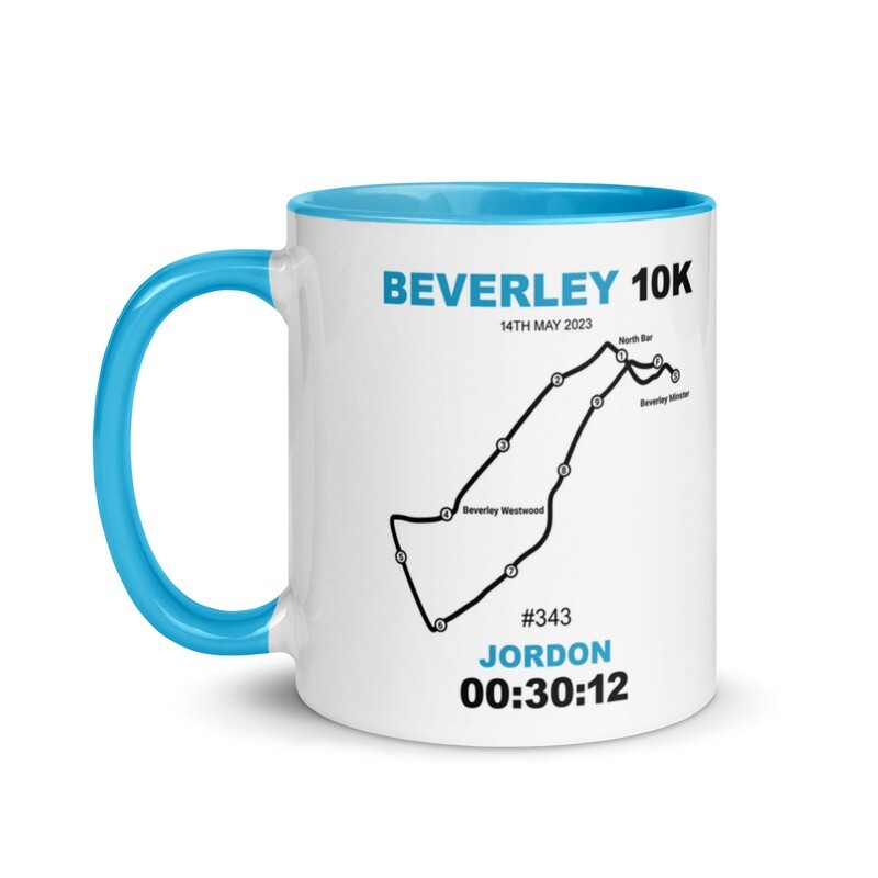 Beverley 10k Personalised Race Mug