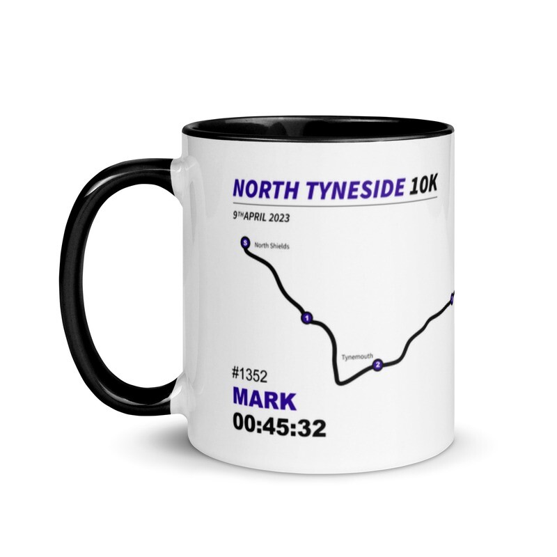 The North Tyneside 10k Personalised Race Mug